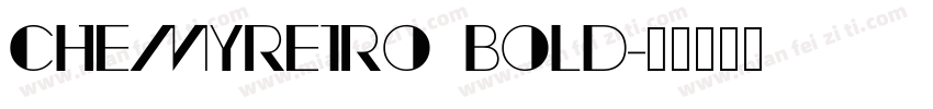 ChemyRetro Bold字体转换